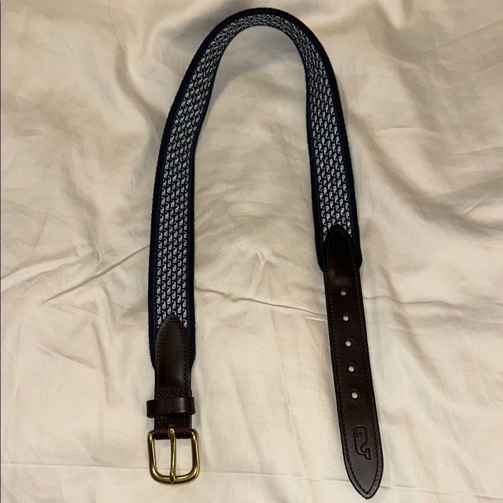 Kids Vineyard Vines whale print Belt